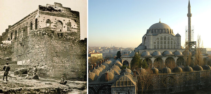 Edirnekapı Tepesi - Tekfur Sarayı ve Mihrimah Sultan Cami